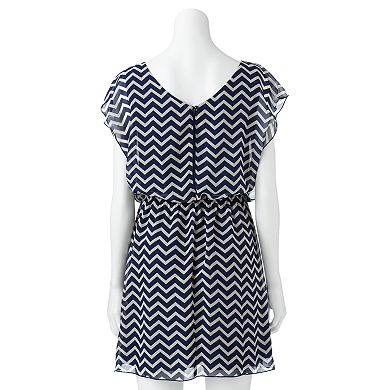 Juniors' Speechless Chevron Dress