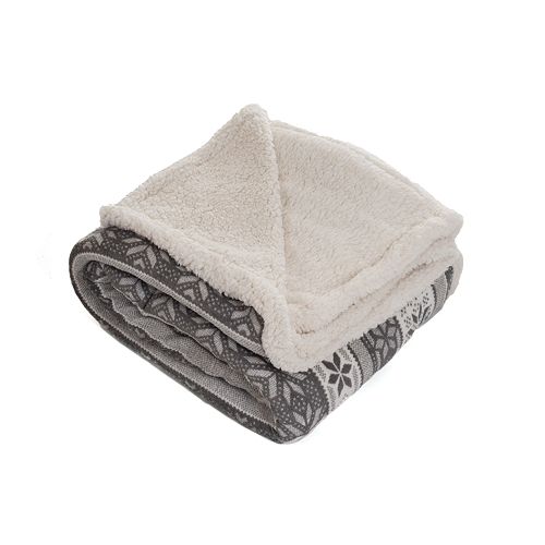 Stars Fleece & Sherpa Throw