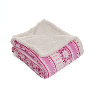 Stars Fleece & Sherpa Throw