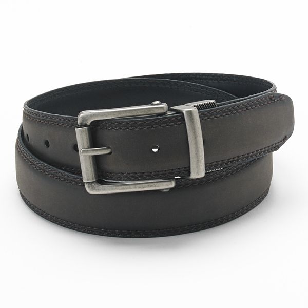 Dickies Reversible Leather Belt, Men's, Black/Brown, Size 36