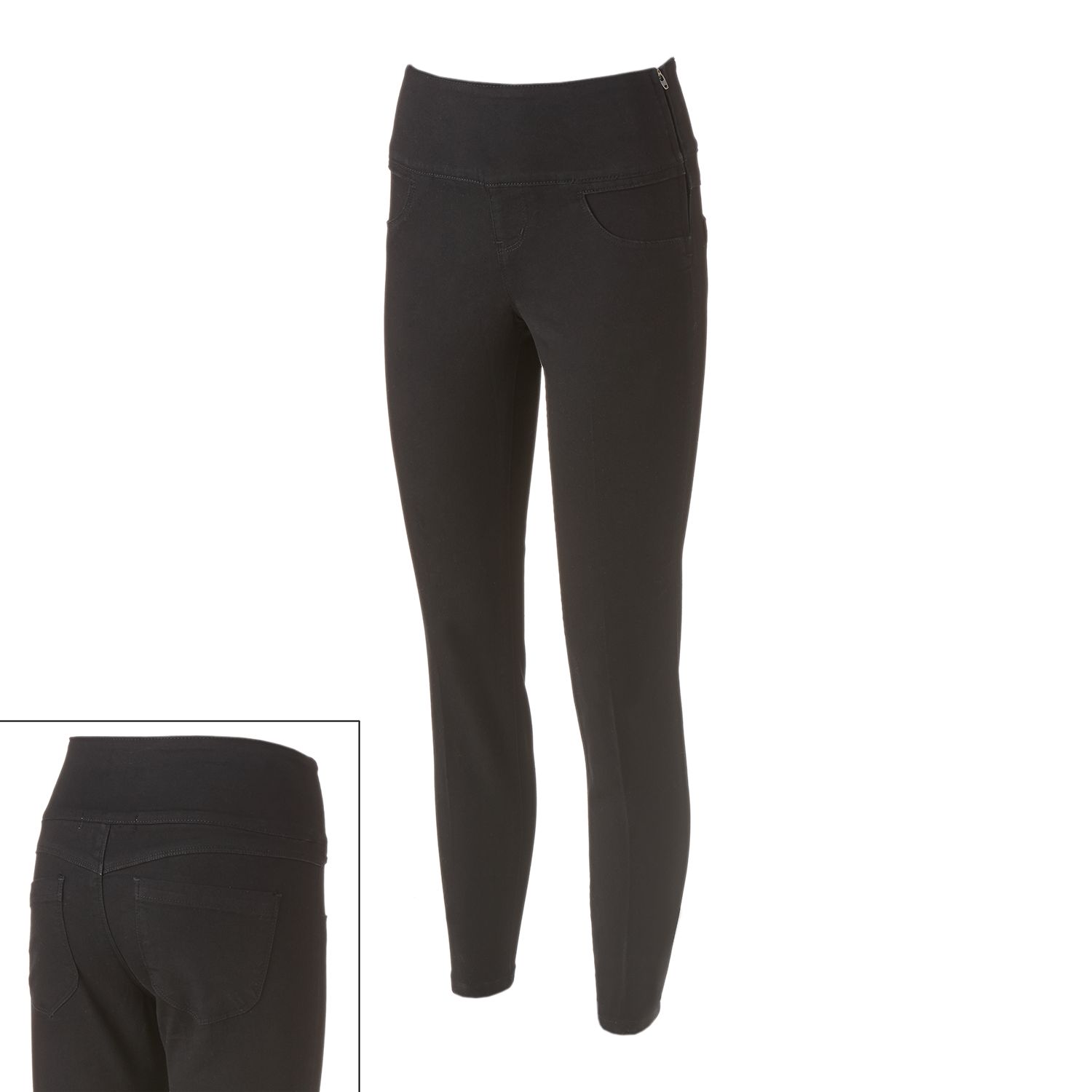 high waisted black jeans kohls