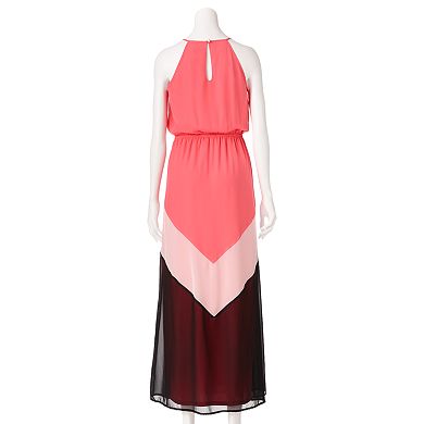 Juniors' Candie's® Colorblock Lattice Maxi Dress