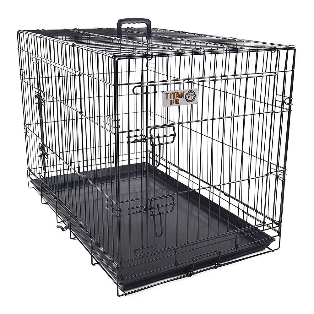 Majestic Pet 42-in. Double Door Folding Pet Crate