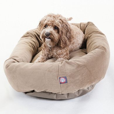 Majestic Pet Microsuede Bagel Pet Bed - 32'' x 23''