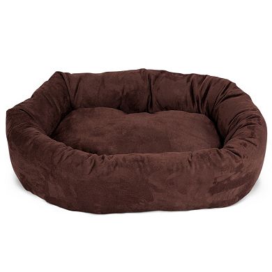 Majestic Pet Microsuede Bagel Pet Bed - 52'' x 35''
