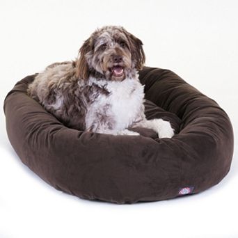 Majestic Pet Microsuede Bagel Pet Bed - 52'' x 35''