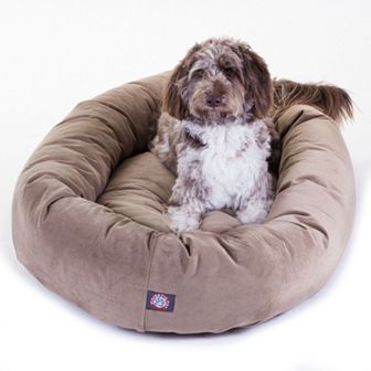 Majestic Pet Microsuede Bagel Pet Bed - 52'' x 35''