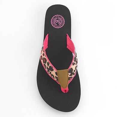 SO® Leopard Flip-Flops - Women