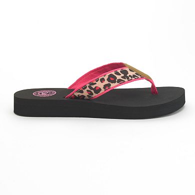 SO® Leopard Flip-Flops - Women