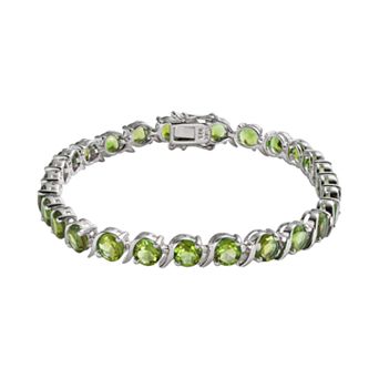Sterling Silver Peridot Bracelet
