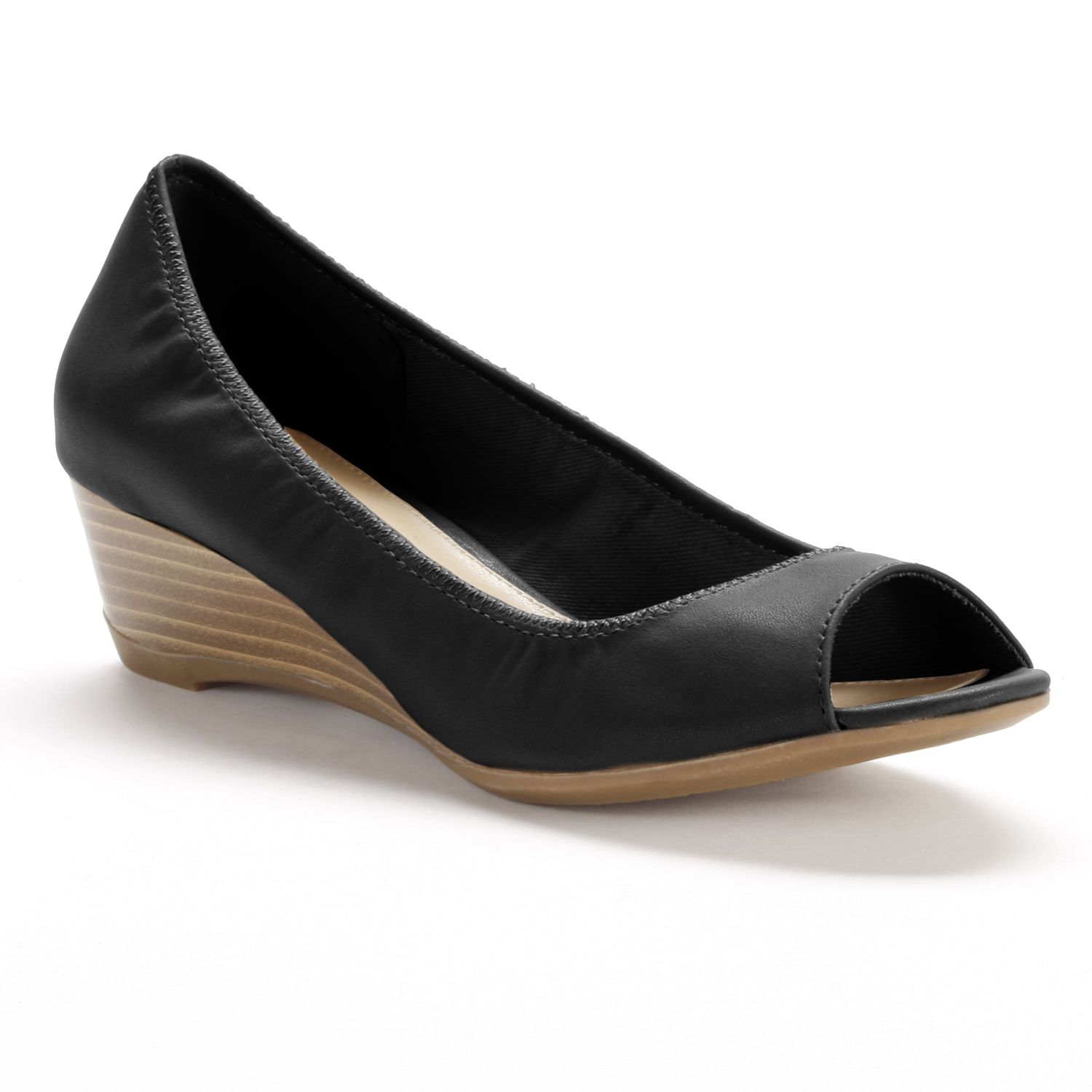 kohls womens black dress shoes