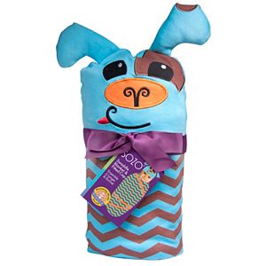 Sozo Chevron Puppy Swaddle Blanket & Cap Set