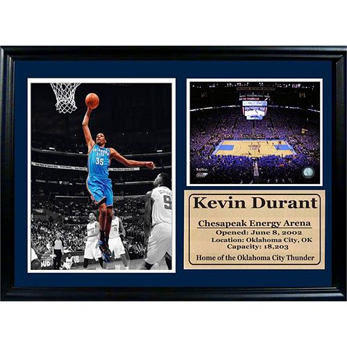 Oklahoma City Thunder Kevin Durant Photo Stat Frame