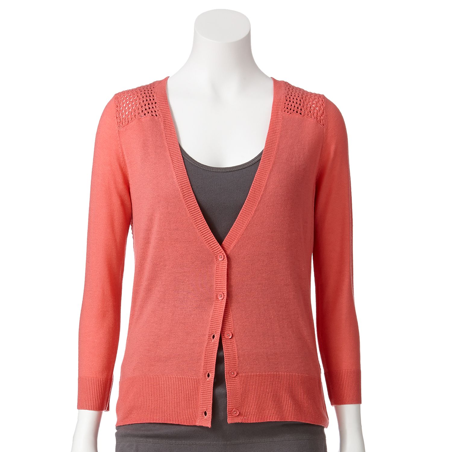 kohls red cardigan