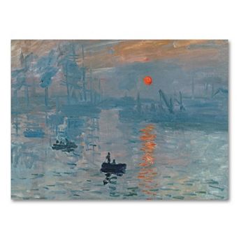 24'' x 32'' ''Impression Sunrise'' Canvas Wall Art by Claude Monet