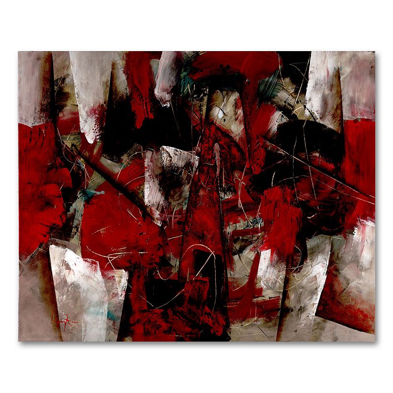 26 x 32 Abstract IV Canvas Wall Art by Lopez, Red - 94781708 - Home Decor Rich hues add depth to any room. Water and UV prot sku 94781708
