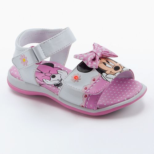 Disney Minnie Mouse Light Up Sandals  Toddler Girls