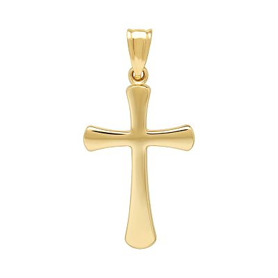 Everlasting Gold 10k Gold Cross Pendant