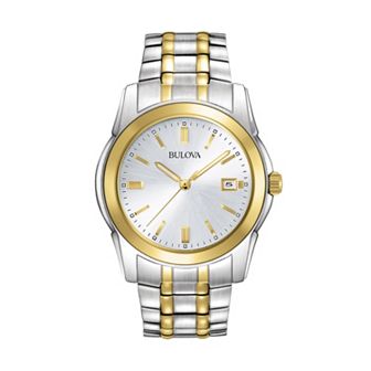 Bulova Men's Dress Two Tone Stainless Steel Watch - 98H18