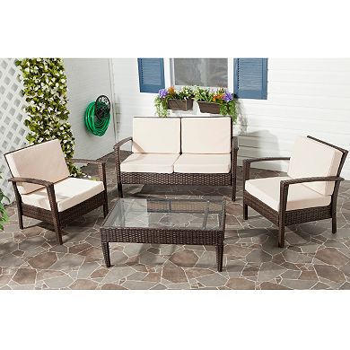 Safavieh Piscataway 12-pc. Wicker Patio Set