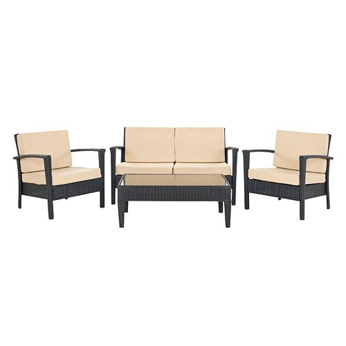 Safavieh Piscataway 12pc. Wicker Patio Set