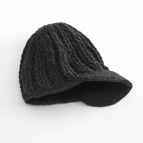 SIJJL Crochet Brim Wool Hat