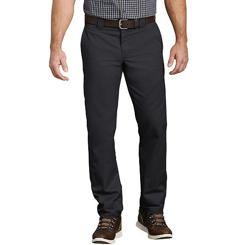 dickies flex chocolate slim chino work pants