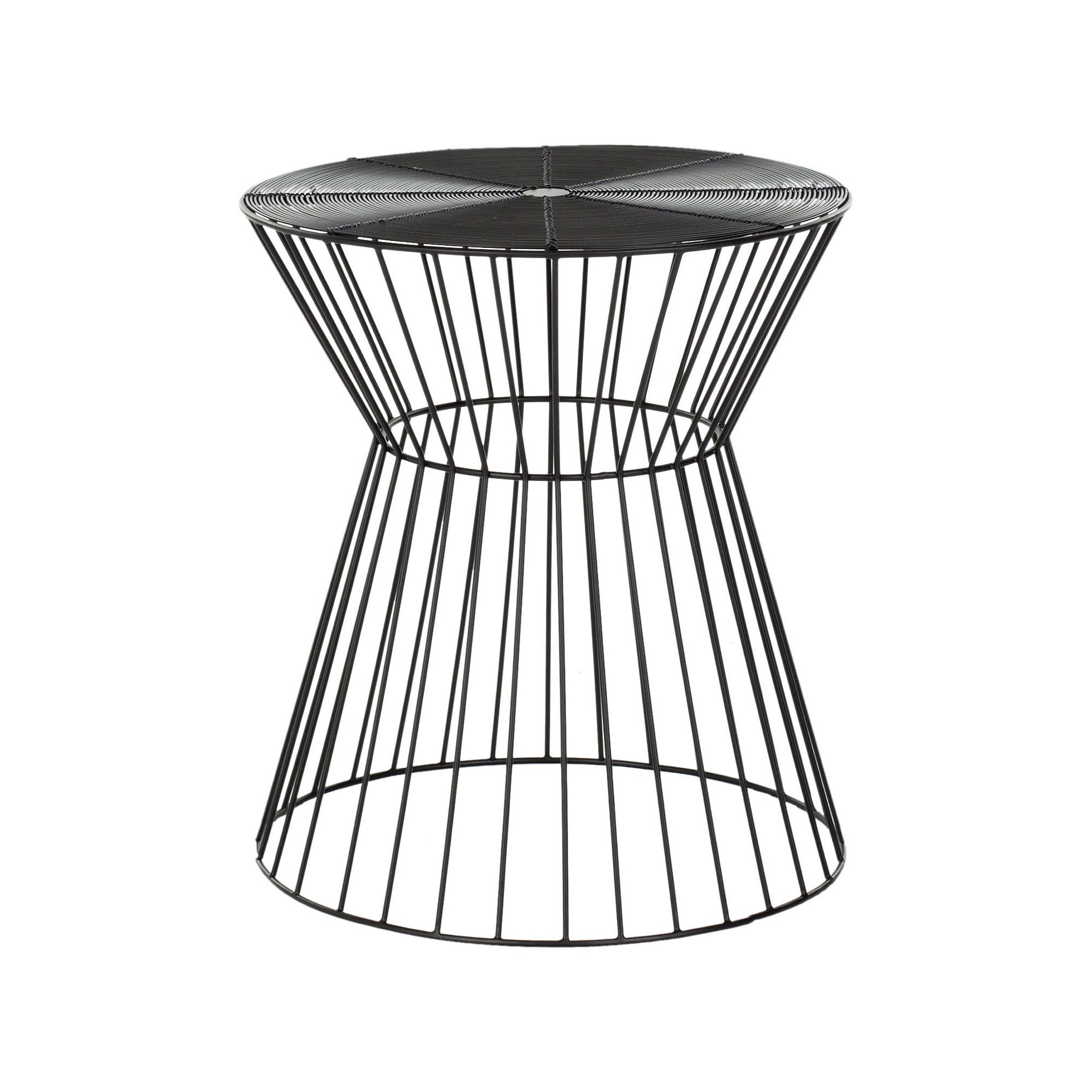 Safavieh Adele Iron Wire Stool, Black