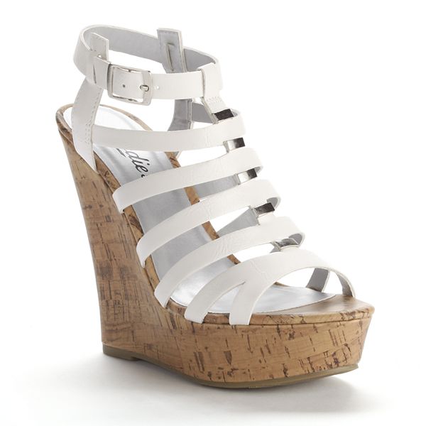 Candie's® Gladiator Platform Wedge Sandals - Women