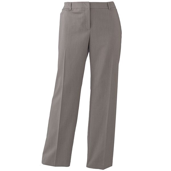 Plus Size 212 Collection Herringbone Curvy Straight-Leg Pants