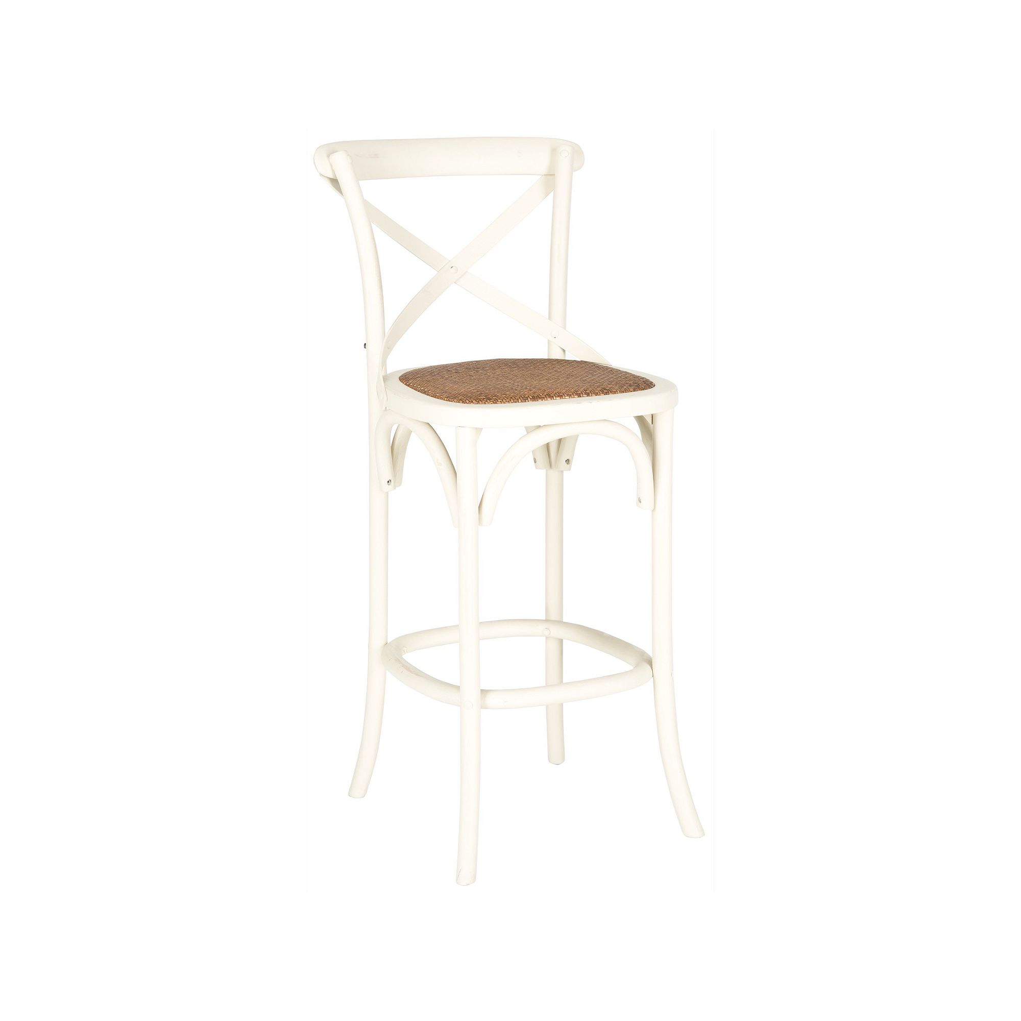 Safavieh Franklin Bar Stool, Ivory