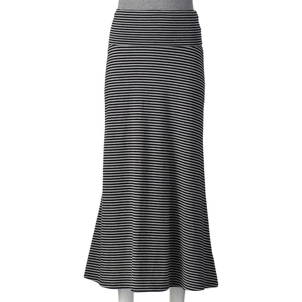 Black maxi skirt clearance kohls