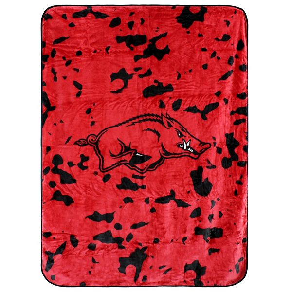 College Covers Arkansas Razorbacks Raschel Throw Blanket