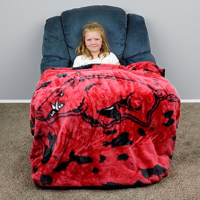 College Covers Arkansas Razorbacks Raschel Throw Blanket