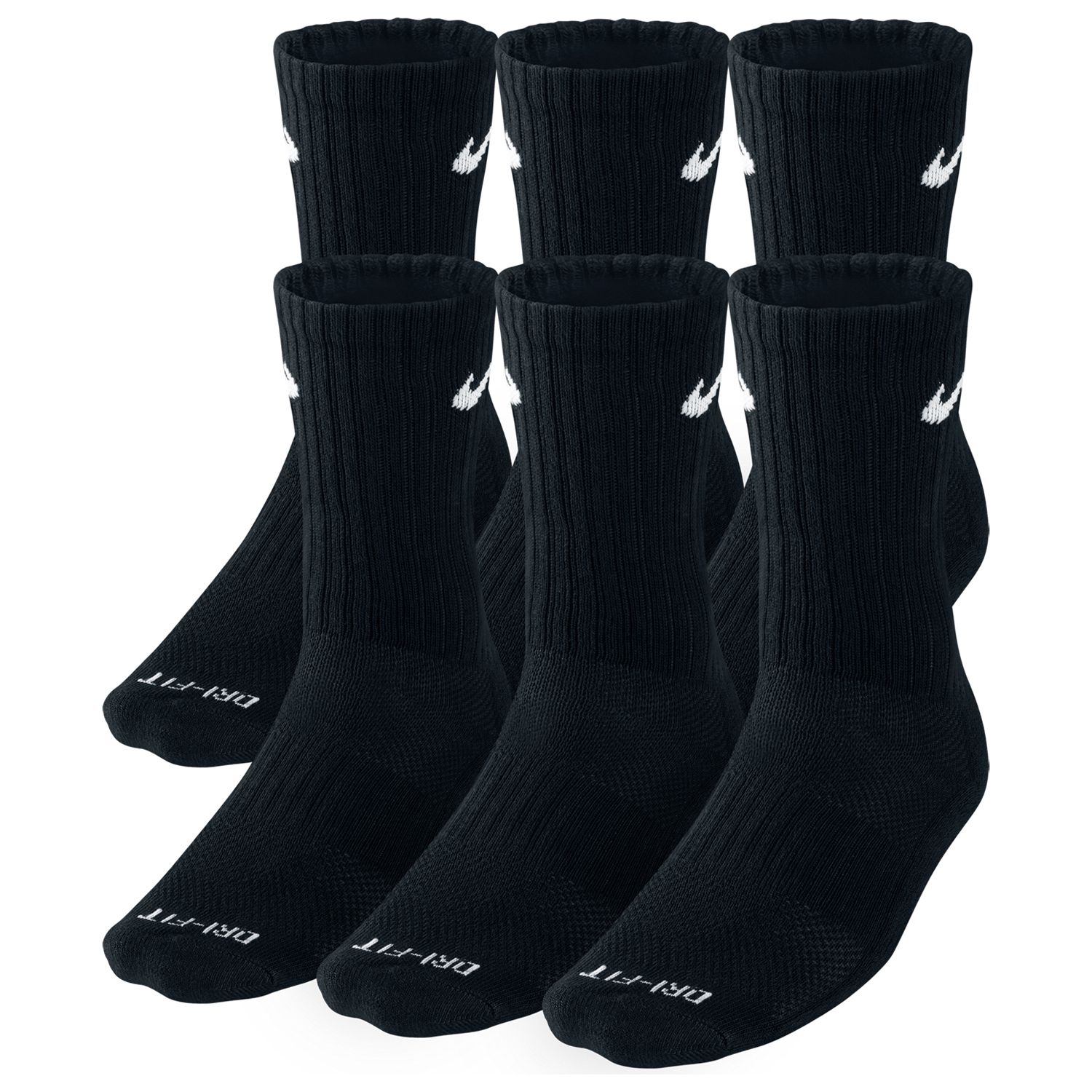 Nike 6-pk. Dri-FIT Crew Socks - Men