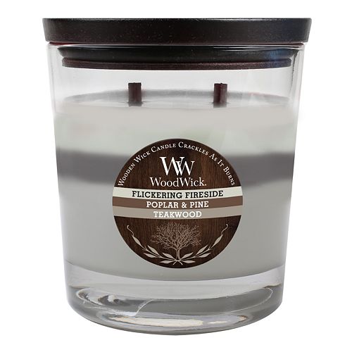 WoodWick 17.2-oz. Flickering Fireside, Poplar and Pine and Takewood Soy Jar Candle