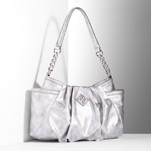 Simply Vera Vera Wang Alicia Chain Link Pleated Hobo