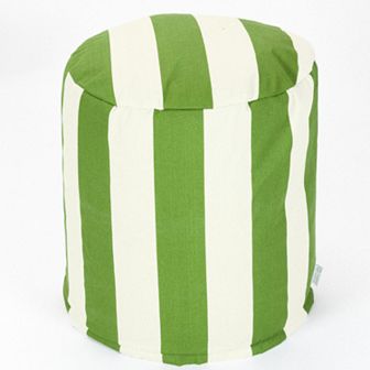 Majestic Home Goods Striped Small Pouf Ottoman