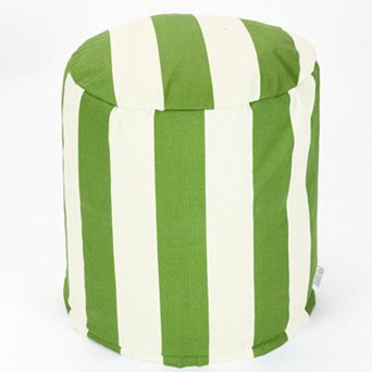 Majestic Home Goods Striped Small Pouf Ottoman