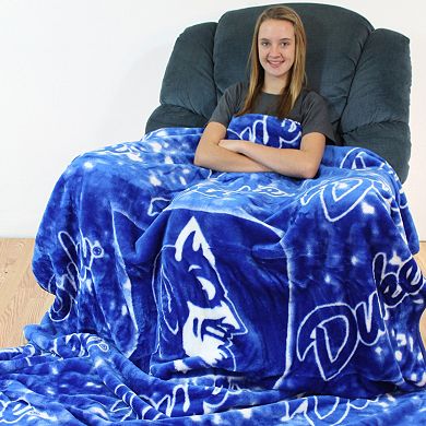 College Covers Duke Blue Devils Raschel Throw Blanket
