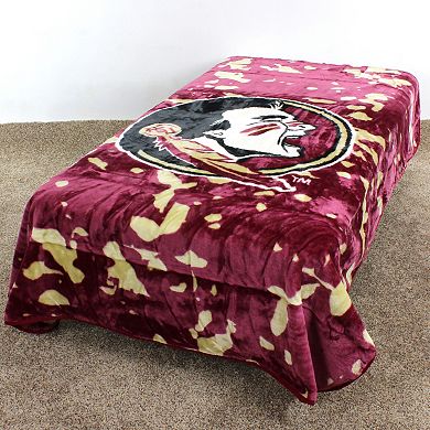 College Covers Florida State Seminoles Raschel Throw Blanket