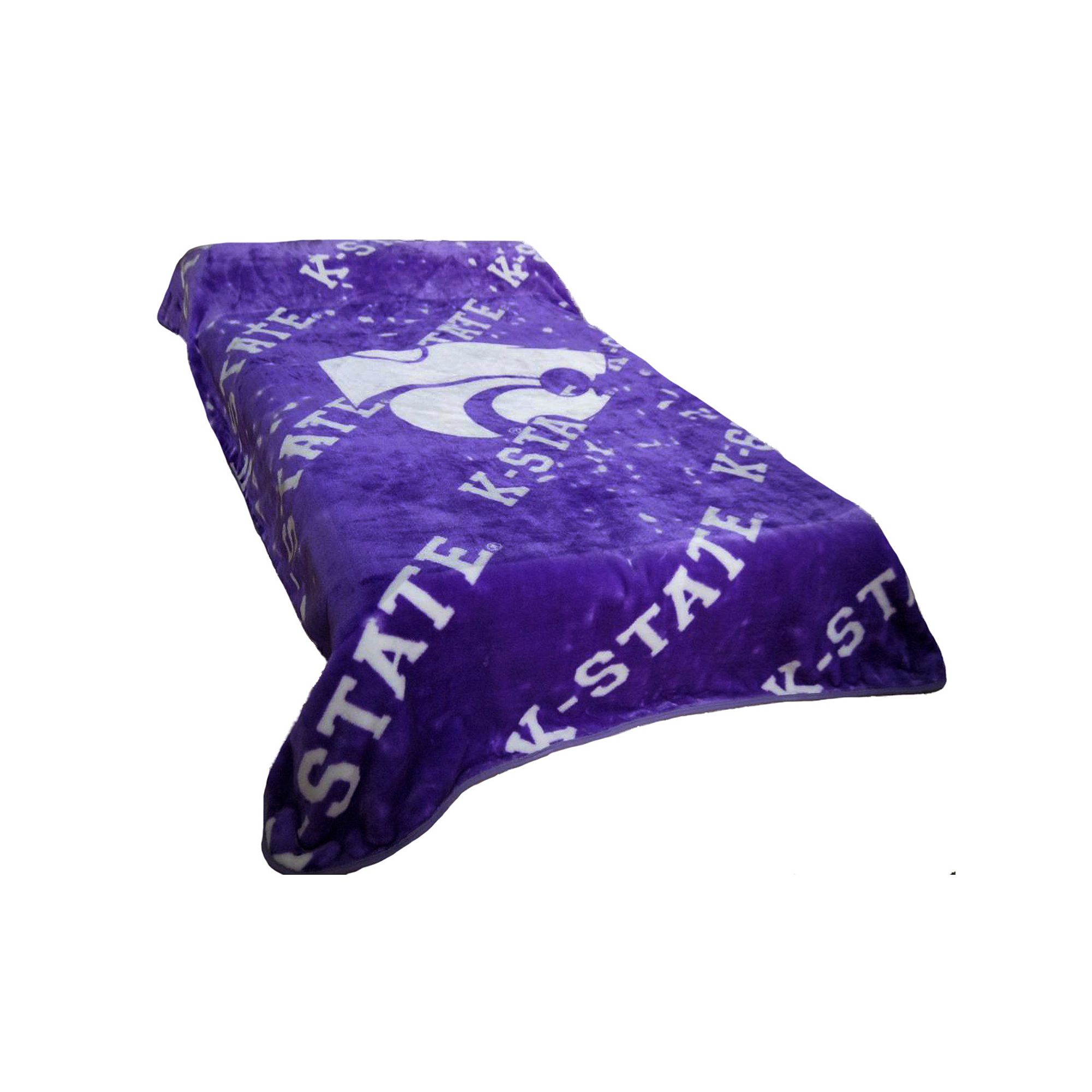 College Covers Kansas State Wildcats Raschel Throw Blanket, Team