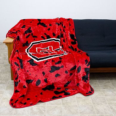 College Covers North Carolina State Wolfpack Raschel Throw Blanket