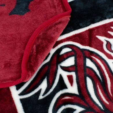 College Covers South Carolina Gamecocks Raschel Throw Blanket