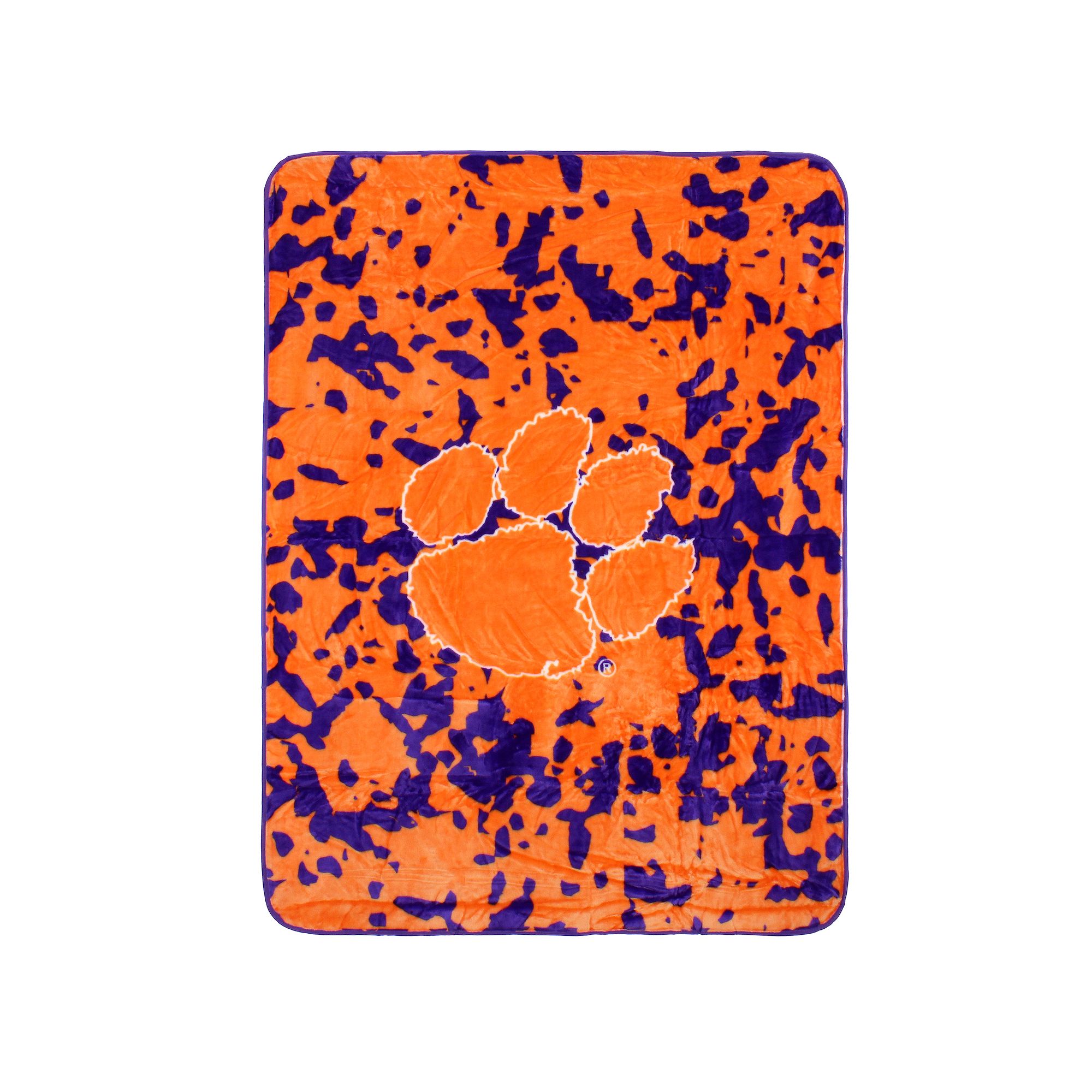 College Covers Clemson Tigers Raschel Throw Blanket, Team