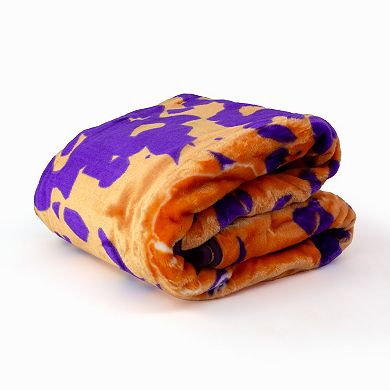 College Covers Clemson Tigers Raschel Throw Blanket