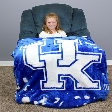 College Covers Kentucky Wildcats Raschel Throw Blanket