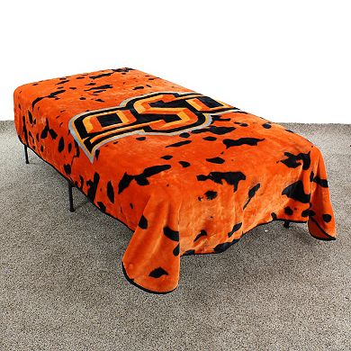 College Covers Oklahoma State Cowboys Raschel Throw Blanket