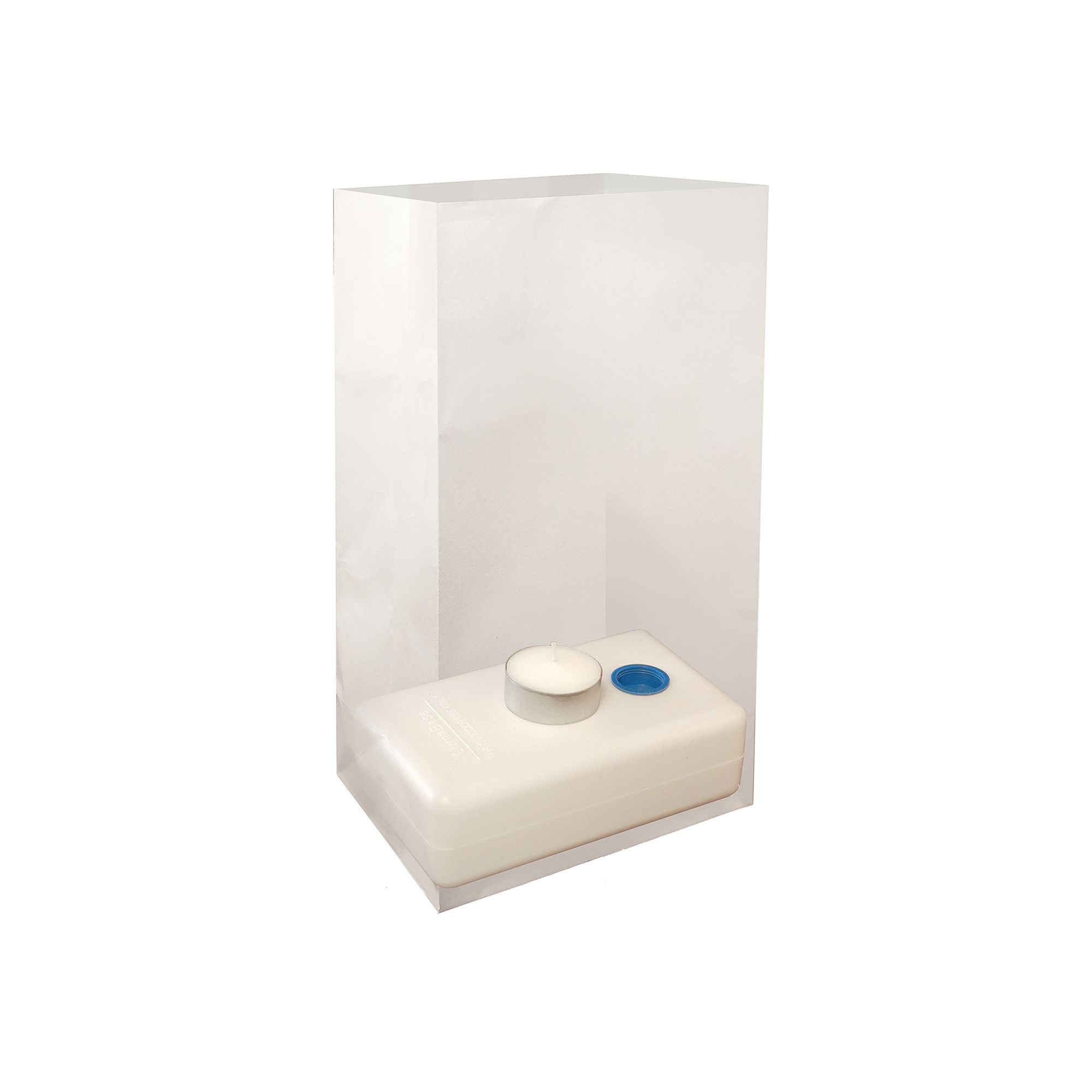LumaBase 24-pc. Water-Filled Luminaria Candleholder Set, White