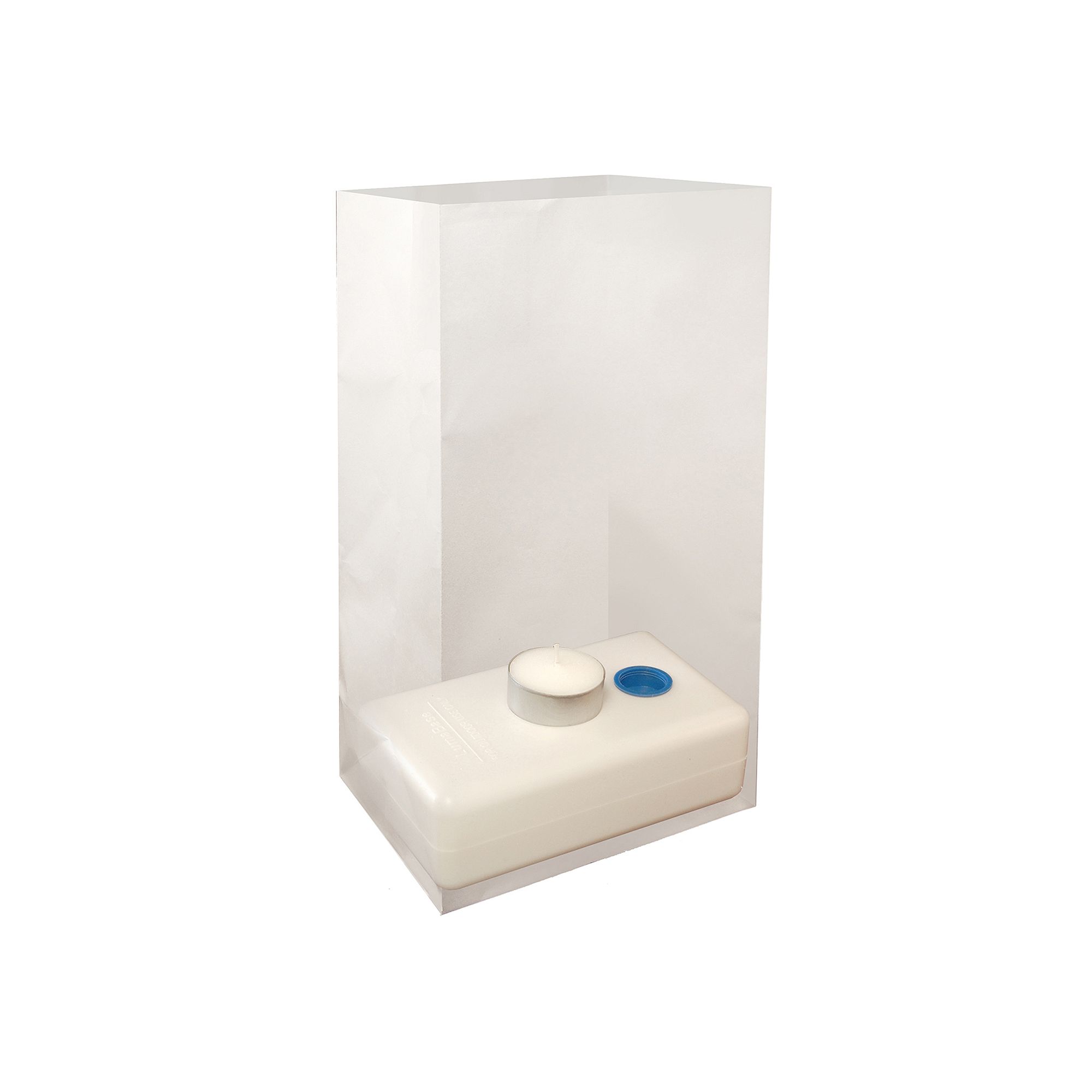LumaBase 100-pc. Water-Filled Luminaria Candleholder Set, White